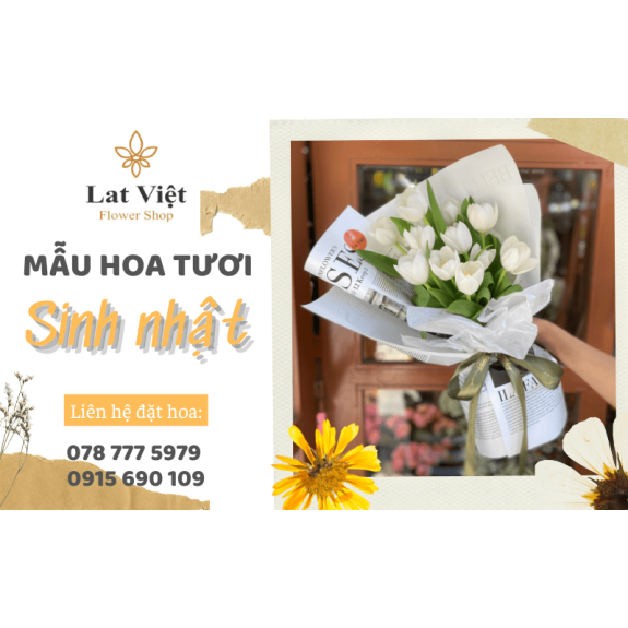 Các mẫu hoa tươi chúc mừng sinh nhật ý nghĩa nhất