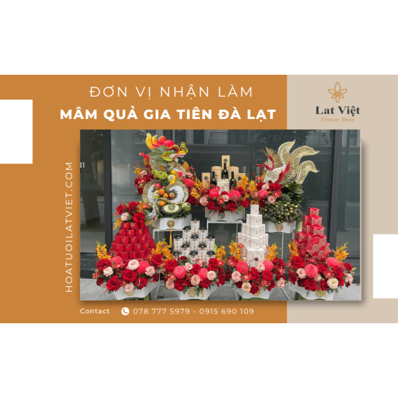 Đơn vị nhận làm mâm quả gia tiên Đà Lạt đẹp, chuyên nghiệp
