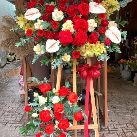 Kệ Hoa Khai Trương, Kệ Hoa Chúc Mừng - Kệ Hoa Tươi LV-0127
